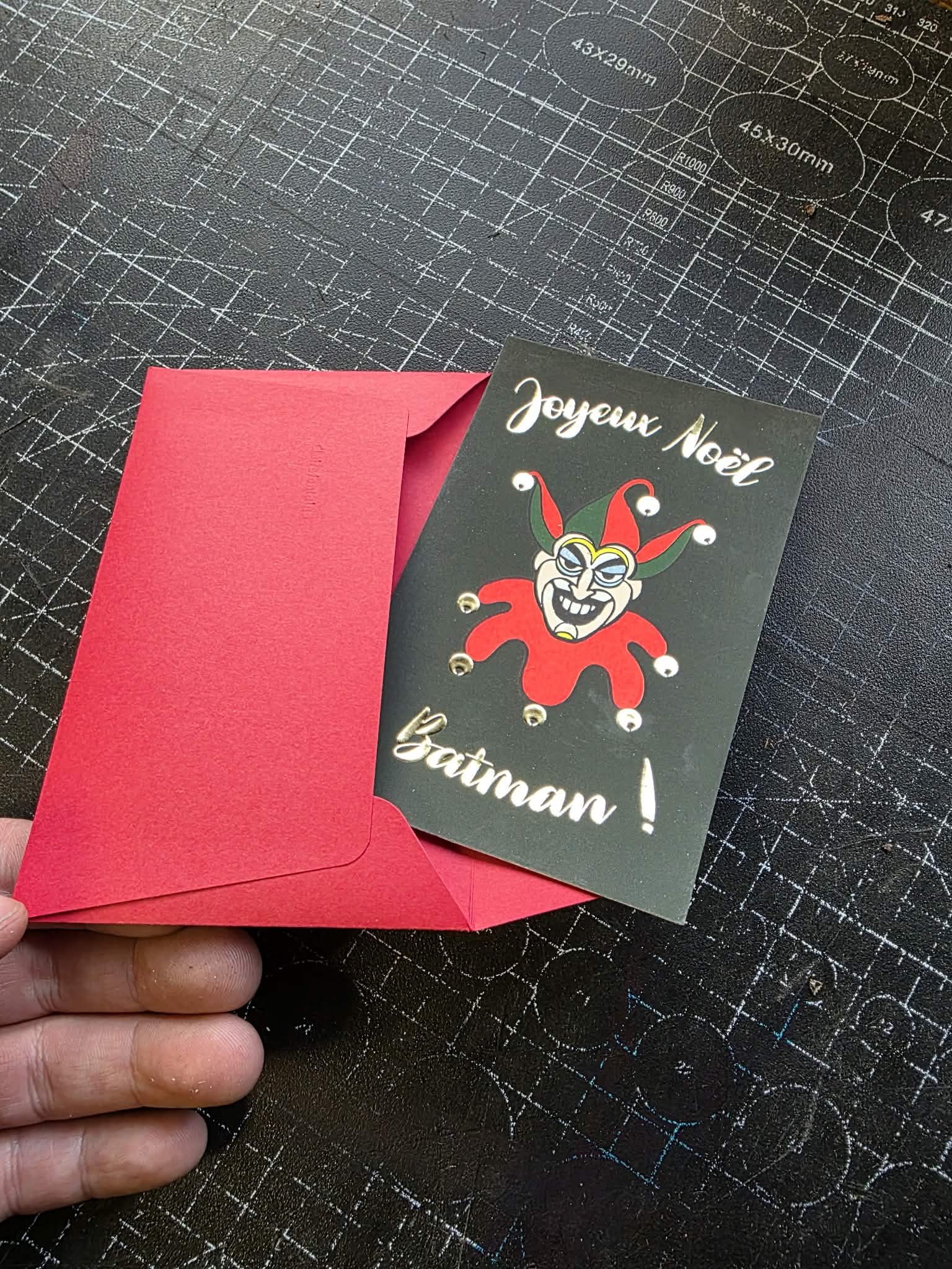 Carte Cadeau - "Joyeux Noel Batman"